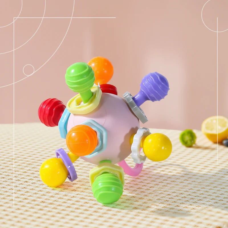 Baby Bijtring 3-in-1 – Zacht, Veilig & Speels