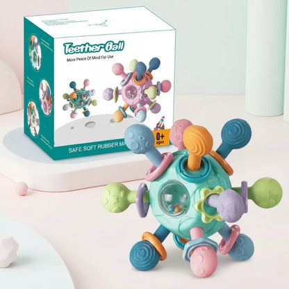 Baby Bijtring 3-in-1 – Zacht, Veilig & Speels
