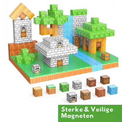 Pixel Blokken | Bouw-je-eigen-wereld Magneetset