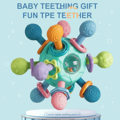 Baby Bijtring 3-in-1 – Zacht, Veilig & Speels